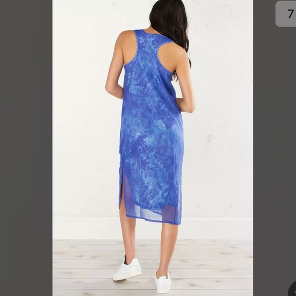 ADIDAS tank MIDI long blue dress - Picture 3 of 11